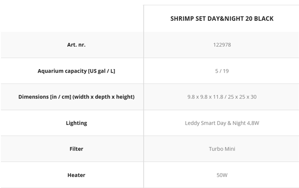 AquaEl Shrimp Set 20L (5 Gallons) - Black