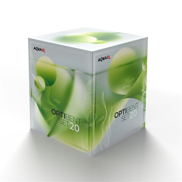 AquaEl OptiBent 20 Aquarium Set - White