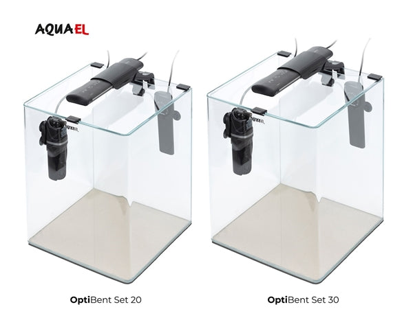 AquaEl OptiBent 20 Aquarium Set - White