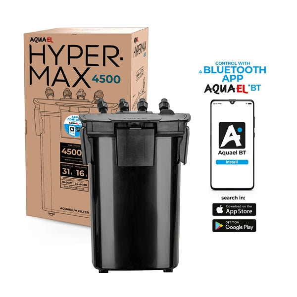 AquaEl Hypermax 4500 Canister Filter w/ Bluetooth