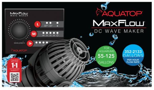 Aquatop MaxFlow DC Wavemaker Pump - Up to 2113 GPH