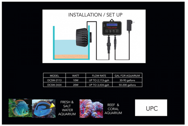 Aquatop Forza DC Wave Maker Pump 2113gph