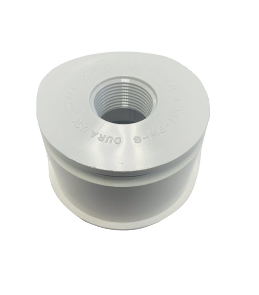 AquaUltraviolet Union Half, 3/4" Reducer Bushing, Without Thread, with O-Ring White