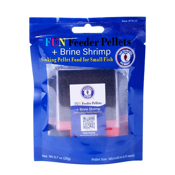 Bay Brand FUN Feeder Pellets - Brine Shrimp (0.6 - 0.9mm) 0.7oz
