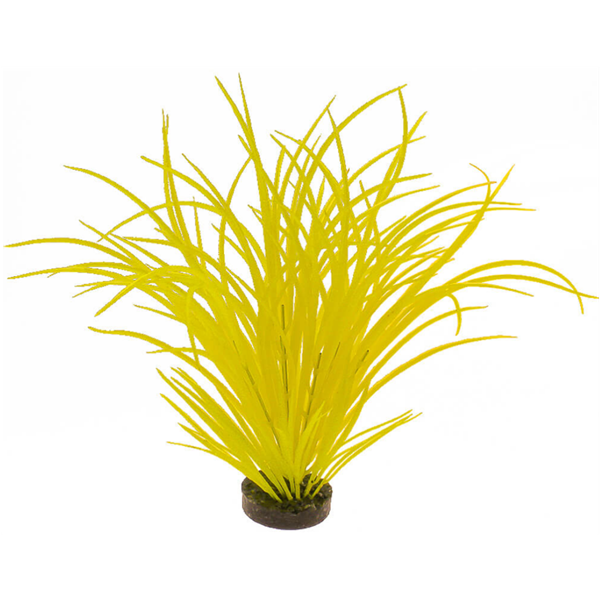 Blue Ribbon Vibran-Sea Color Burst Florals -  Ocean Grass Plant - Neon Yellow