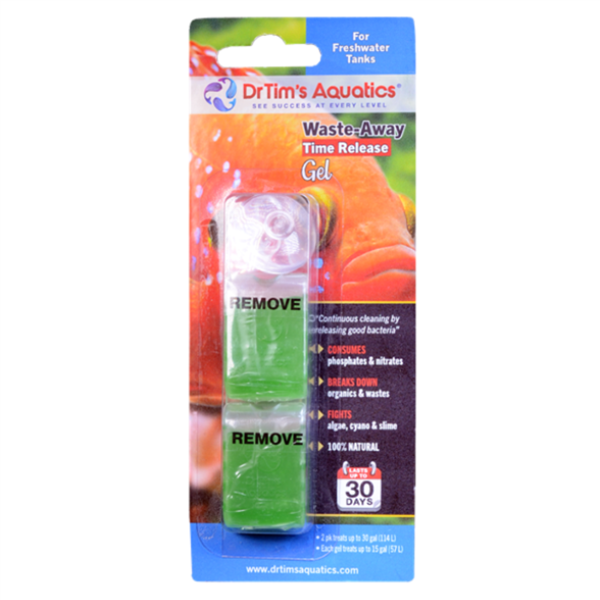 DrTim's Aquatics FRESHWATER Waste-Away Gel Sm 2-pk (20 gal)