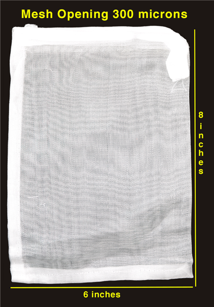 DrTim's 8x6 Fine Mesh Bag 300 Micron - 2 Pack