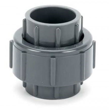 PVC Union 1/2"  - SxS GRAY