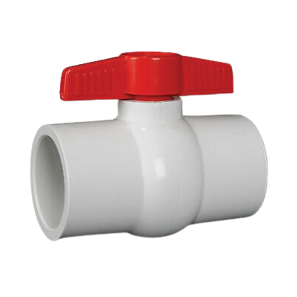 PVC Ball Valve 1.5" - SxS WHITE