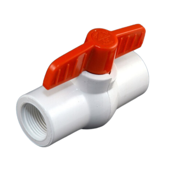 PVC Ball Valve 1/2" - TxT WHITE