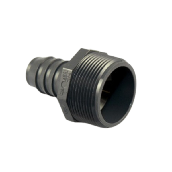 Insert Adapter 1.5"MPT x 1"Hose - GRAY