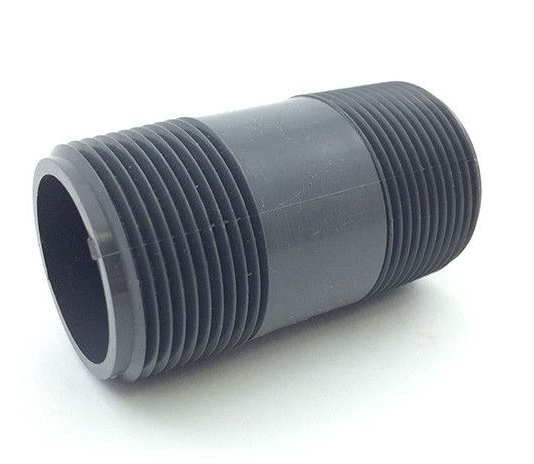 PVC Nipple 1.5" x 3" - GRAY