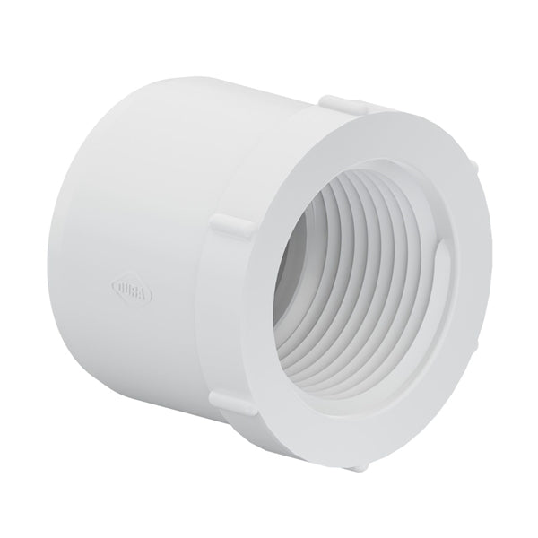 PVC Reducer Bushing 1.25" x 3/4" - SxT WHITE