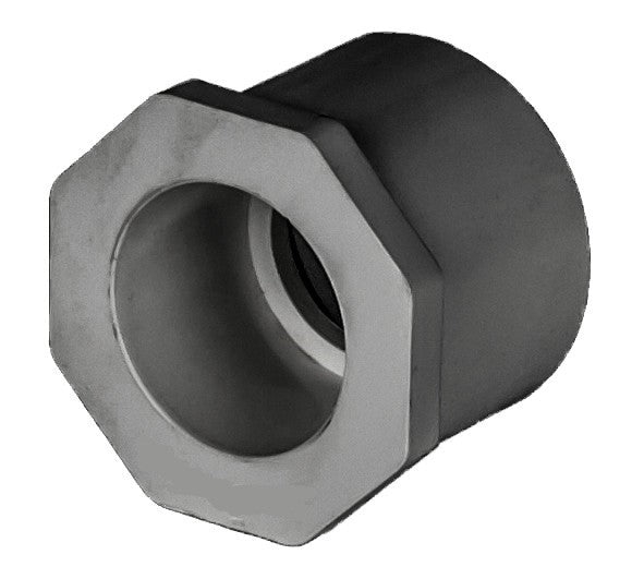 PVC Reducer Bushing Sched 80 1" x 3/4" - SxS GRAY