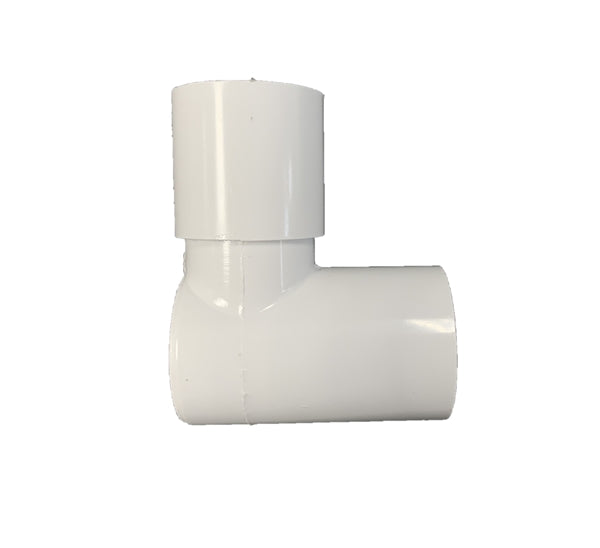 PVC 90 Degree Reducing Street Elbow - 3/4" Slip x 1/2" SPG WHITE