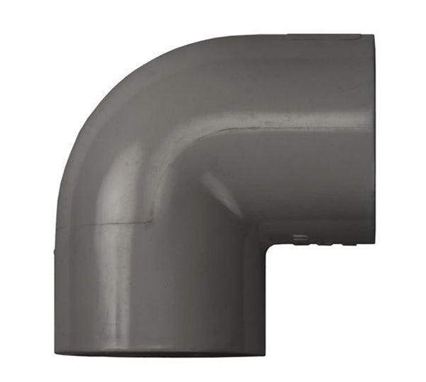 PVC 90 Degree Elbow 1" - Schedule 80 GRAY - SxS