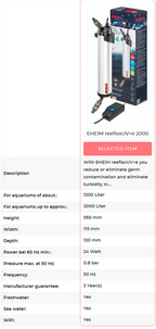 Eheim reeflexUV 2000+e - WiFi - 24 Watt
