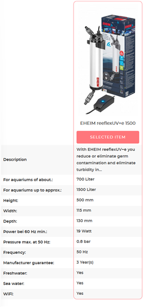 Eheim reeflexUV 1500+e - WiFi - 18 Watt