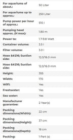 Eheim Classic Vario+e 250 Canister Filter - WiFi