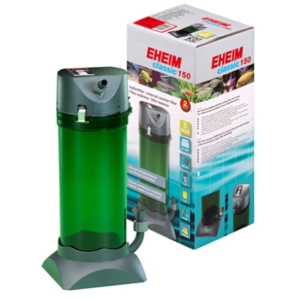 Eheim External Filter Classic 150 with Bio Media and Double Taps
