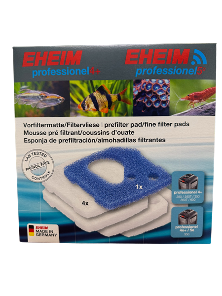 Eheim Replacement Pad Set for professionel 4+/5e - 1 Blue, 4 White Pads