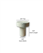 Eva Aquatics Ceramic Frag 3/4" Plug - 1000 Pack - White