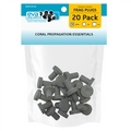 Eva Aquatics Ceramic Frag 3/4" Plug - 20 Pack - Charcoal Black