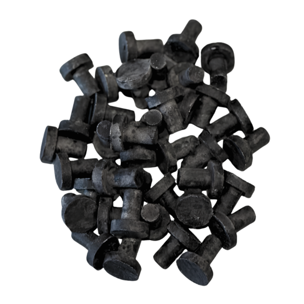 Eva Aquatics Ceramic Frag 3/4" Plug - 1000 Pack - Charcoal Black