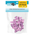 Eva Aquatics Ceramic Frag 3/4" Plug - 20 Pack - Coralline Purple