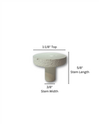 Eva Aquatics Ceramic Frag 1" Plug - 20 Pack - White
