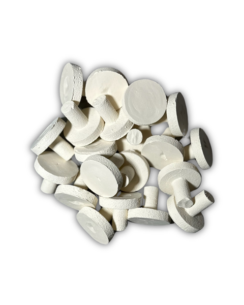 Eva Aquatics Ceramic Frag 1" Plug - 250 Pack - White