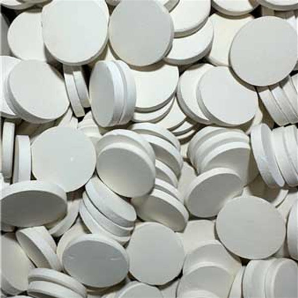 Eva Aquatics Ceramic Frag 1.5" Round Tile - 100 Pack - White