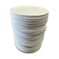 Eva Aquatics Ceramic Frag 4" Round Tile - 20 Pack - White