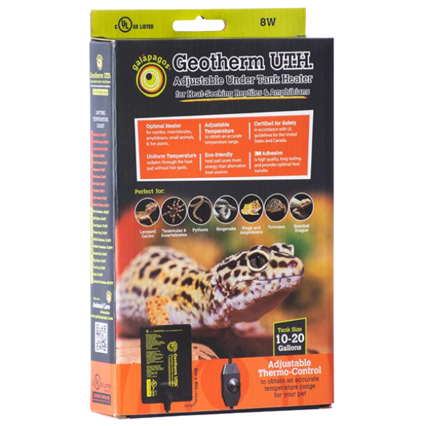 Galapagos Geotherm Adjustable UTH - 8W (10-20gal)