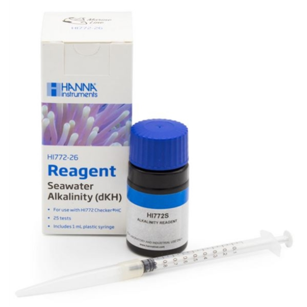 Hanna Marine Alkalinity (dKH) Checker Reagents 25 Tests - HI772-26