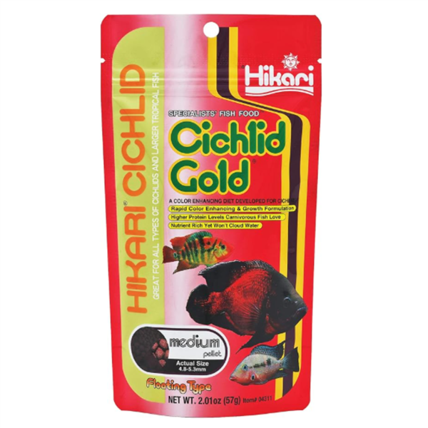 Hikari Cichlid Gold Medium Pellet 2oz