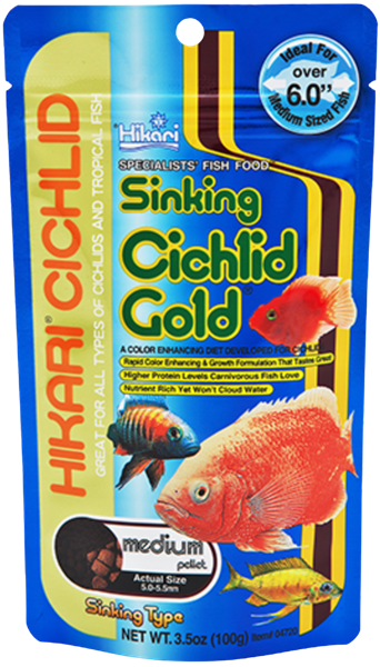 Hikari Cichlid Gold Sinking Medium Pellet 3.5oz