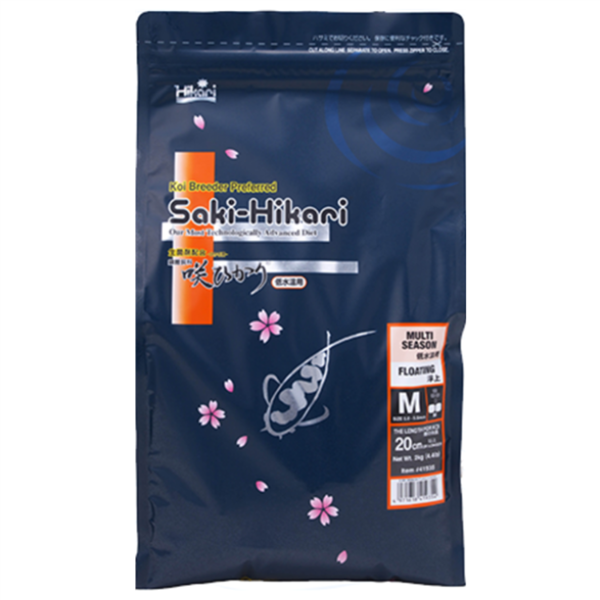 Hikari Saki-Hikari Multi-Season KOI Diet Floating Pellet Medium 4.4 lbs