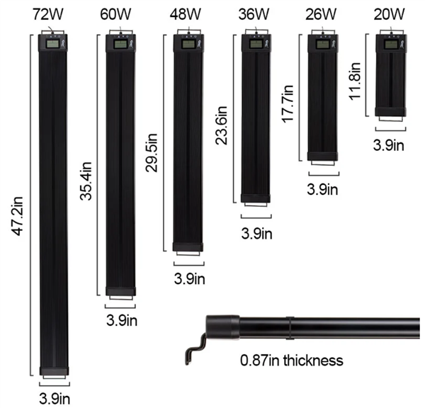 Hygger Nature Pro LED Light 12" - HG957-20W