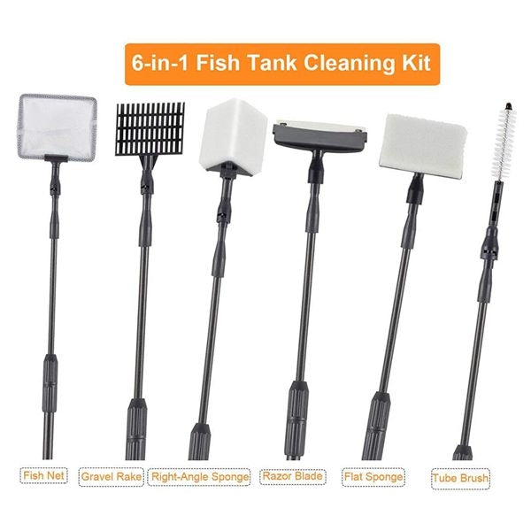 Hygger Aquarium Cleaning Set 6-in-1