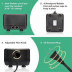 Hygger Adjustable Eco Air Pump HG981-10W