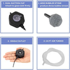 Hygger Ultra Silent Piezoelectric Ceramic Mini Air Pump HG971 - Black