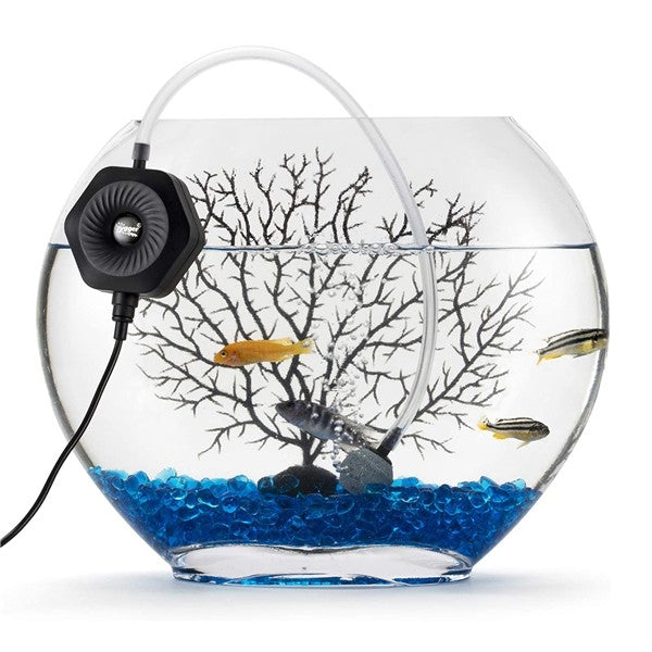 Hygger Ultra Silent Piezoelectric Ceramic Mini Air Pump HG971 - Black