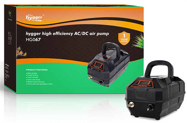 Hygger High Efficiency AC/DC Aquarium Air Pump - HG067-18W
