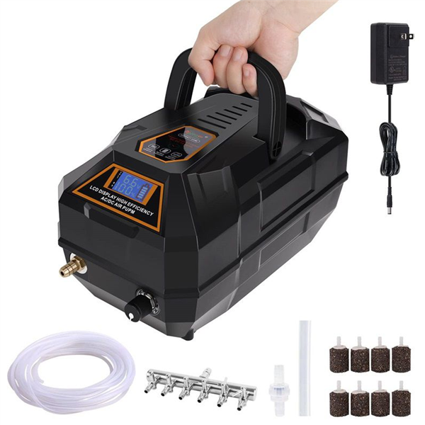 Hygger High Efficiency AC/DC Aquarium Air Pump - HG067-18W