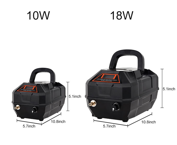 Hygger High Efficiency AC/DC Aquarium Air Pump - HG067-18W