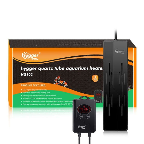 Hygger Quartz Tube Aquarium Heater - HG102-200W