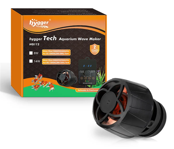 Hygger Tech Aquarium Wave Maker 1500gph - HG112-8W