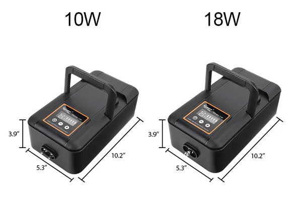 Hygger High Efficiency AC/DC Rechargeable Aquarium Air Pump - HG123-10W