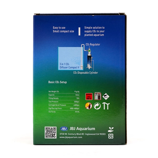JBJ AquaZen CO2 System - Disposable CO2 Cylinder 95g - 3 pack